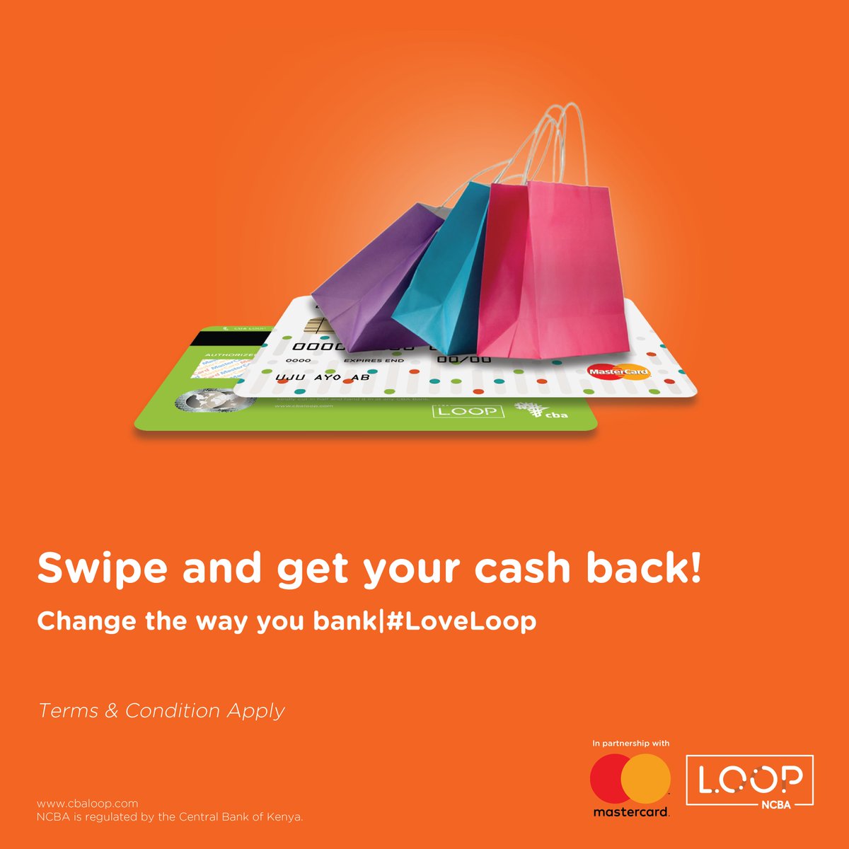 LOOP_KE's tweet image. Going shopping today? Remember to carry your Loop Mastercard and we&apos;ll refund you 2% of your spend for every transaction above KES 2,000. Start using your Loop card today. #LoveLoop