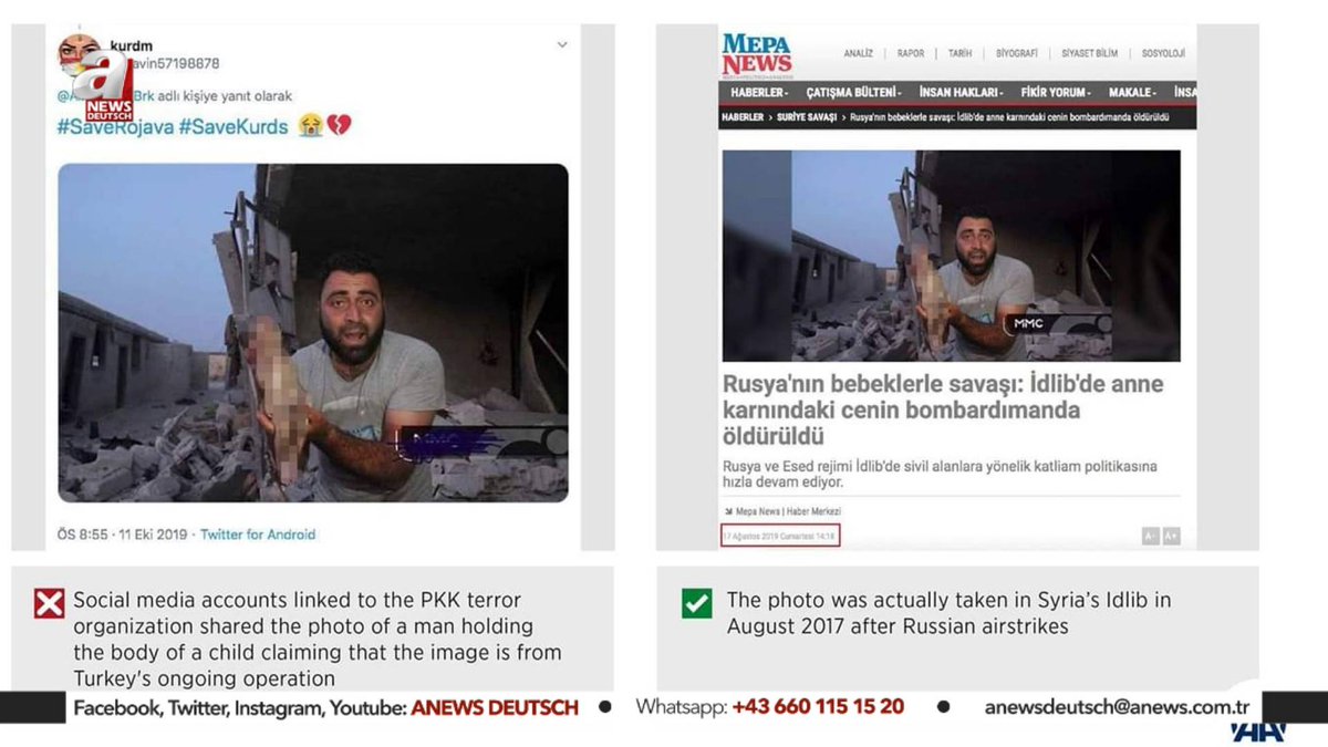 "Fake-Bilder" von Unterstützern der Terrororganisation Ypg/Pkk. Rechts sieht man die wahre Herkunft der Fotos.
#ypg #pkk #Syrien #Terror #hdp #Türkei