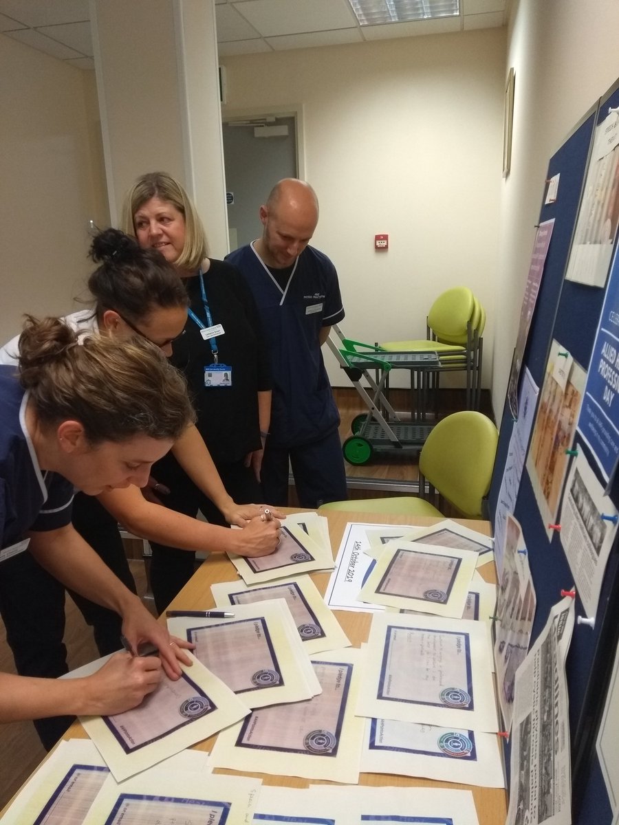 DawnMil86457377's tweet photo. Today we are celebrating AHP today at WSHFT. #AHPsDay #wshft #AHPs #proudtobeahp #AHPsInAction #occupationaltherapy #StrongerTogether  #physiotherapy  #dietetics #speechandlanguagetherapy @westernsussex https://t.co/Nb6UxHLu8y