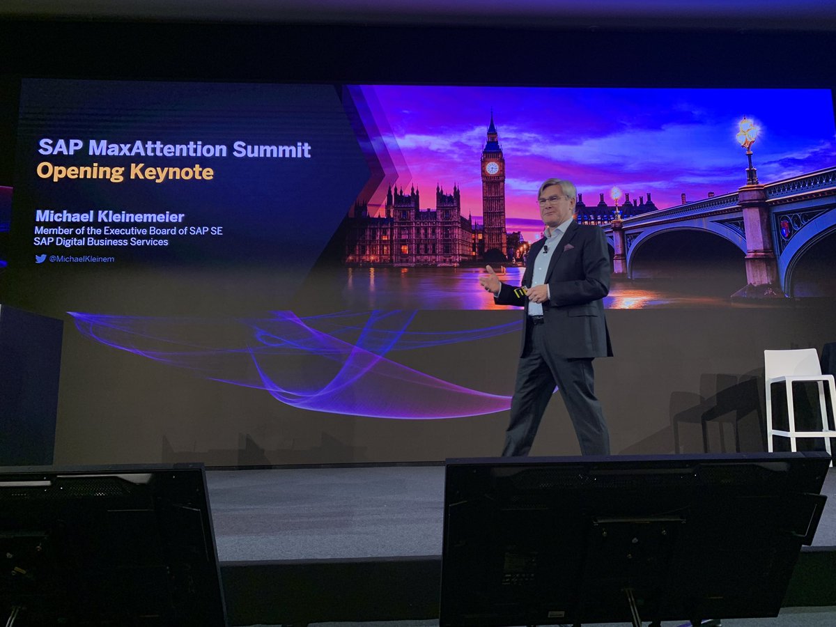 silviobessa's tweet image. Great Opening and Welcome  by @MichaelKleinem at the #SAPMaxAttention Summit in London. @SAPDigitalSvcs
