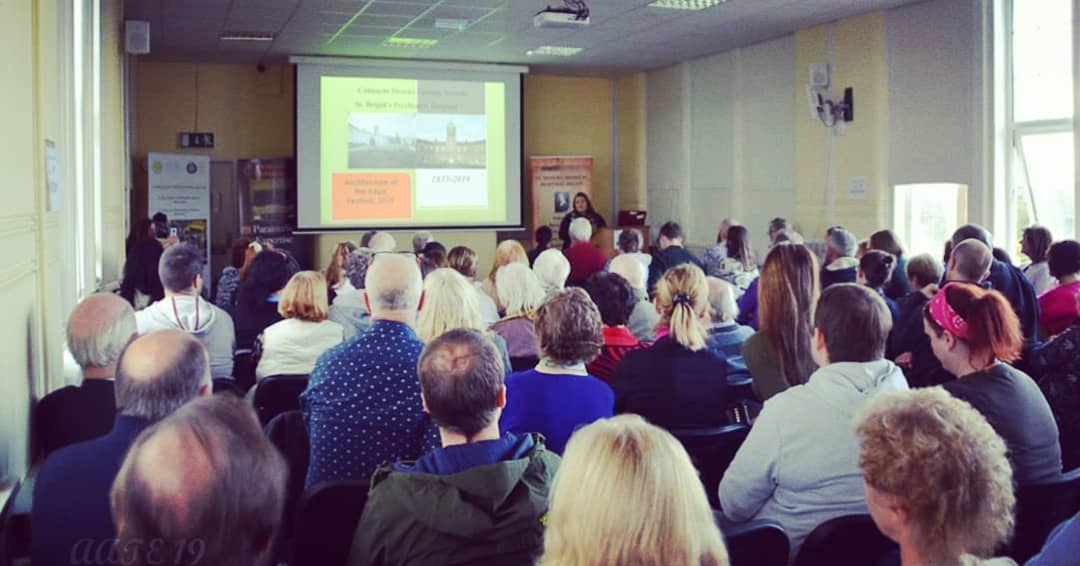 TrionaWaters's tweet photo. Huge thank you to all who came to our St. Brigid's Open Day and to the amazing Prof. Oonagh Walsh for sharing her work on CDLA's history, which helped facilitate discussions on potential futures for the hospital @DenisNaughten @hopkins_maura @AislingD_Cllr @EugeneMurphyTD #aate19 https://t.co/XGkVRMaNzi