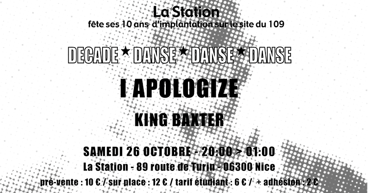 explorenca's tweet photo. Pour célébrer ses dix ans d’implantation sur le site du 109, @lastation_nice vous invite le samedi 26 Octobre à participer à DECADE * DANSE * DANSE * DANSE 🕺 

👉 https://t.co/bTKUfN2Xsj

#ExploreNiceCotedAzur #ILoveNice #NiceCotedAzur #CotedAzurFrance https://t.co/EMyjrBnpEi