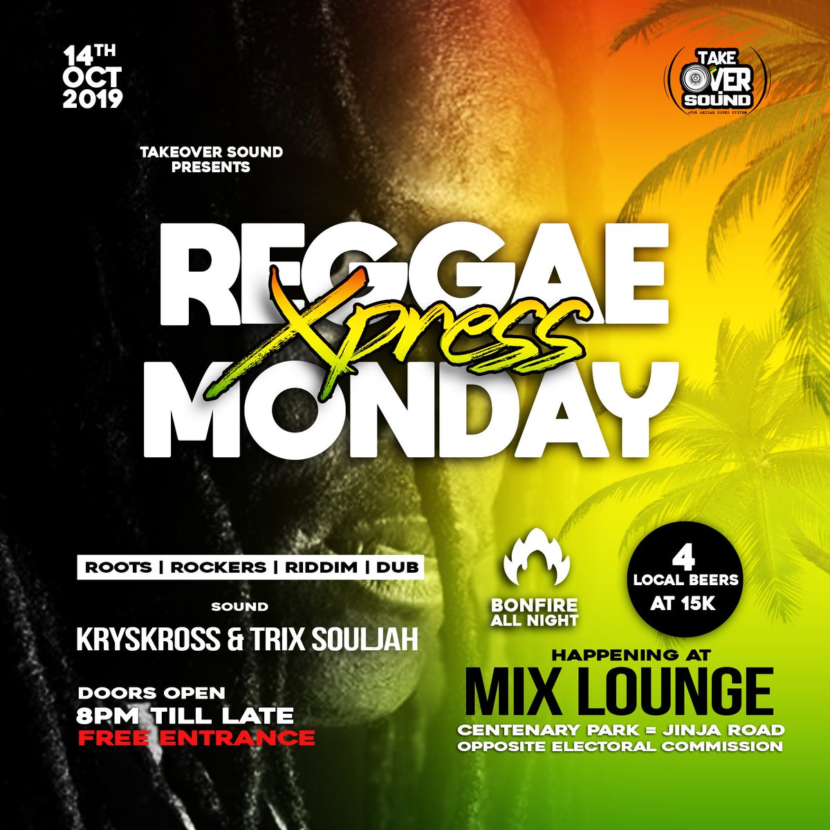DjTrixSoulJah's tweet photo. Happening tonight!!
#RastaParty #Roots #Reggae #BonFire🔥 https://t.co/KlzKpMXtMy