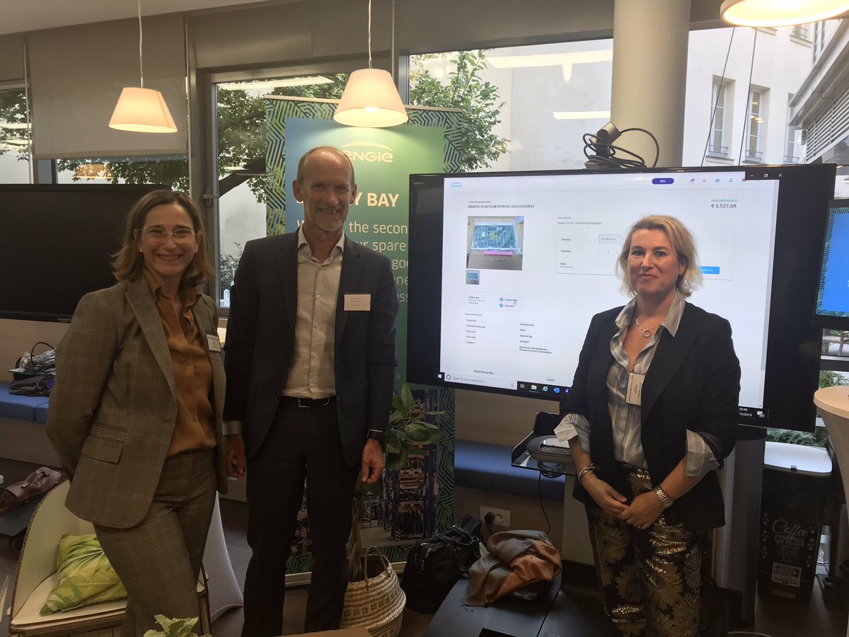 olivpetit's tweet photo. #ActWithENGie « Présentation de l’entreprise dans l’entreprise Énergie Bay, une plateforme sous forme de market place des pièces détachées dans une démarche d’économie circulaire avec @soperso1 » https://t.co/derf97U0Kr