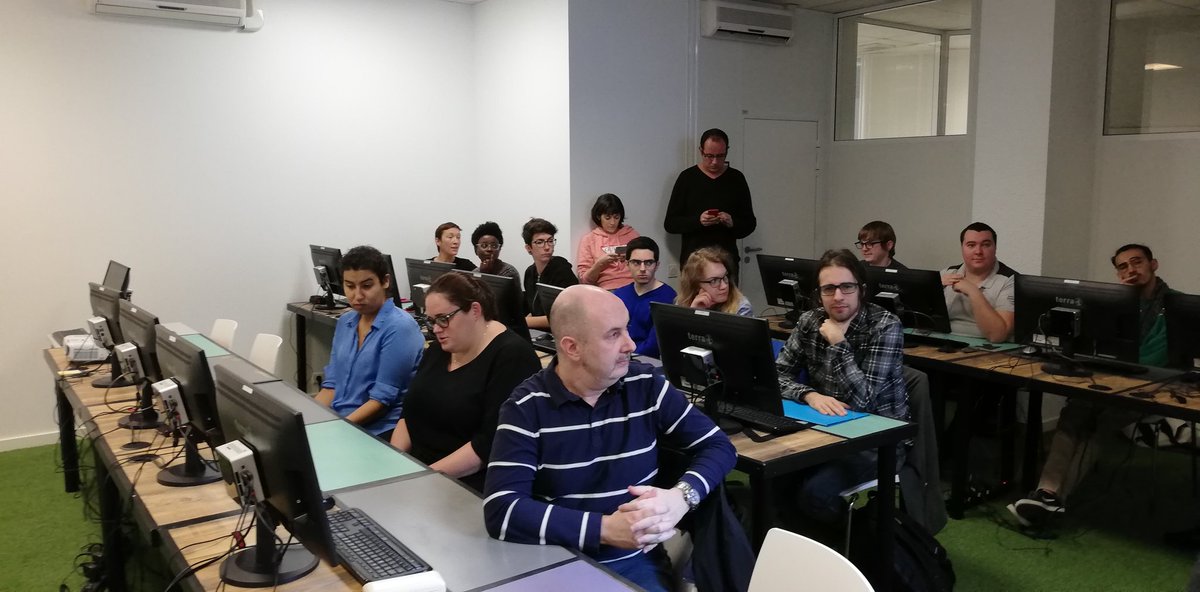 JCrouzoulon's tweet photo. Et c'est partie pour notre session #DIW dédiée Aspergers, au centre #wf3 de #lyon.
L'embarquement est immédiat pour 700h de formations.
Bon vol à tous nos stagiaires dans ce challenge exceptionnel.
#bethechange #compethance https://t.co/N7tbzoa49v