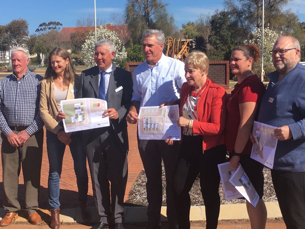 WheatbeltDevCom's tweet photo. $2.8 million for aged accommodation in the Wheatbelt South announced by @AlannahMac to build 14 new independent living units. #WSAHA #Wickepin @ShireOfKondinin #Cuballing #Corrigin #ageinginplace @mmmSouthwest @MarkMcGowanMP #Wheatbelt #WAWheatbelt https://t.co/7Qp2QDYKjF https://t.co/abHsMqOrDf