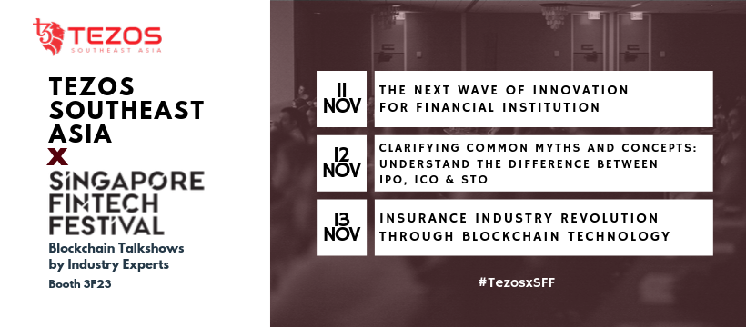 AsiaTezos's tweet photo. Here are the three themes for our Talkshow Series at #SGFinTechFest! Exciting hot topics and speakers are to be announced real soon😌Hang on tight, as our registration page is in the making and keep a lookout for latest updates. We’ll see you at Booth 3F23! #tezosxsff https://t.co/bKUlCBtiYf