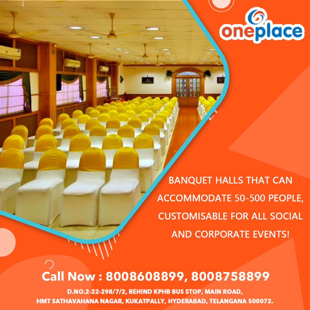OnePlace19's tweet photo. Be it a business meet or a family gathering, our spacious banquet halls are flexible and customisable for all occasions. Book our banquet hall and we will take care of the rest!

website: https://t.co/08Na8npSDT
contact: 8008608899.

#Oneplace #Restaurant #Hotel #Hyderabad https://t.co/pwvFKUSo4z