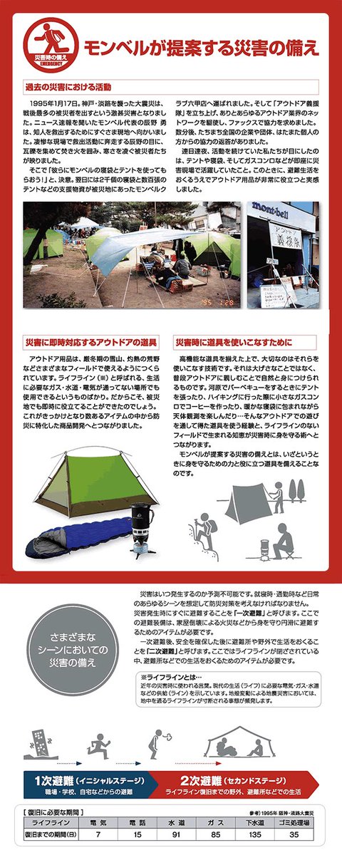 ナミウチ ガラス در توییتر 防災グッズの見直しを考えてる人は 一緒にモンベルで買わない アウトドア専門店として培った知識と技術を基とした自社製品の防災グッズは かなり実用性が高そうで買う キッズ向けライフジャケットとか通販で初めて見たわ やっぱ知らない ナミウチ ガラス در توییتر 防災グッズの見直しを考えてる人は 一緒にモンベルで買わない アウトドア専門店として培った知識と技術を基とした自社製品の防災グッズは かなり実用性が高そうで買う キッズ向けライフジャケットとか通販で初めて見たわ やっぱ知らない