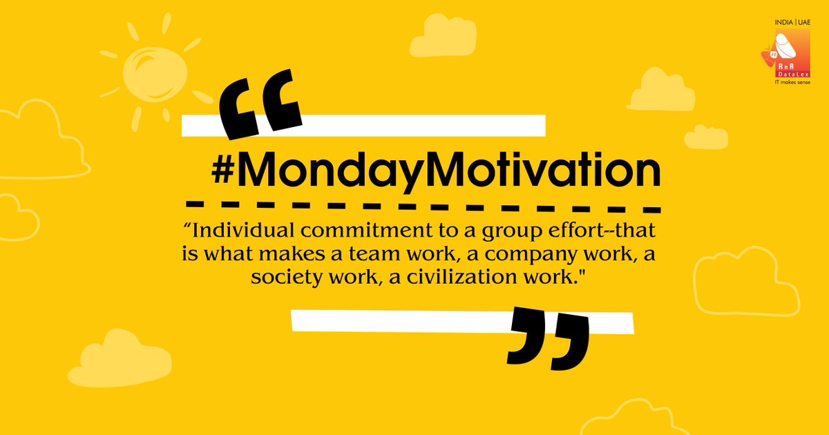 RnRDataLex's tweet photo. #motivation #mondaymotivation #quoteoftheday #success #goals #excellence #hardwork #teamwork # #rnrdatalex https://t.co/XGZ7mz445v