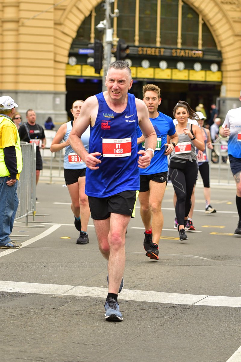 40km in the ⁦<a href="/melbmara/">Melbourne Marathon Festival</a>⁩ loved the event. Every picture tells a story. Stoked with a 12 min PB &amp; we now have raised over $2226 for ⁦@RedNose_Aus⁩ #MelbMara #MARATHON #VANA #REDNOSE #PB ✅💯🏃‍♂️🙏❤️👊🇦🇺😎