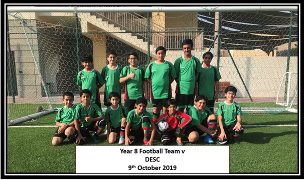 Well done to our year 8 football team who competed well with <a href="/DESCPE/">PE & Sport | DESC Dubai</a> last week in their first 11-a side ⚽️ game. <a href="/NSB_Secondary/">NSB Secondary</a> @GEMS_NSB