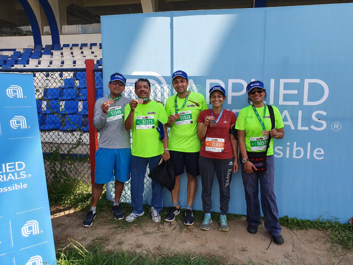 Team Applied Materials India at the Bengaluru Marathon 2019! #AppliedMaterials