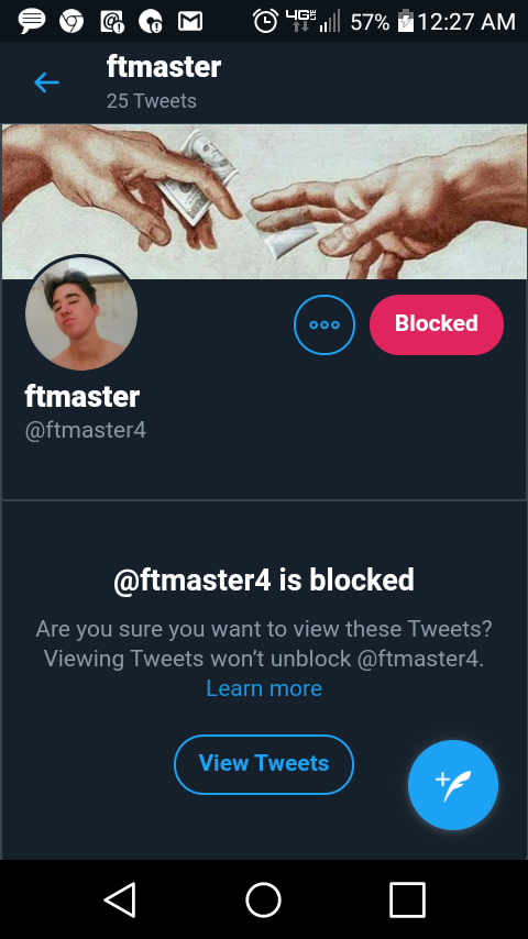 jslave4you's tweet photo. This mother*cker right here.....
Leads you into his DMs and proceeds to insult you.  He wonders why he has no slaves? https://t.co/leWxgC2fYR