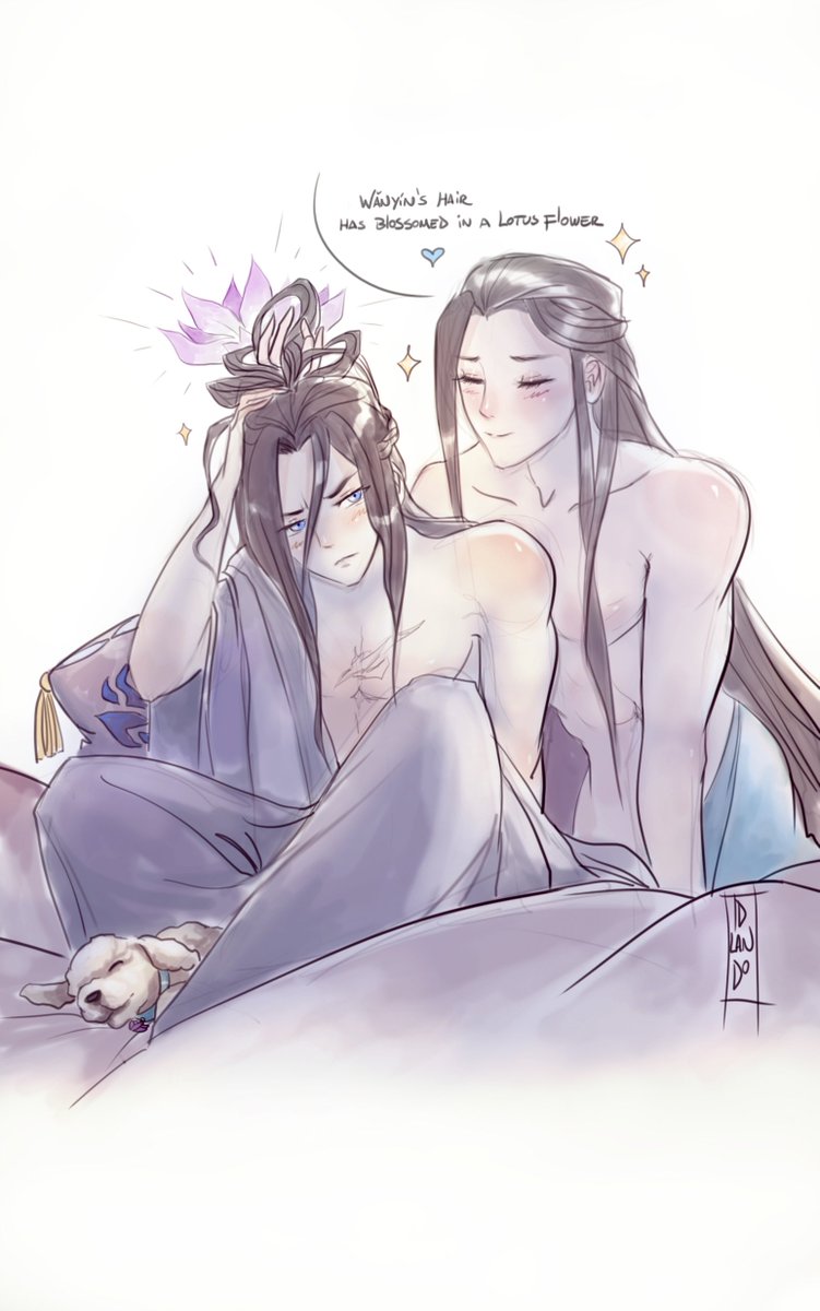 Ledelart's tweet photo. There is no bad hair day for them 💜💙

🙏 (Thank you for the 700 follows) 
#희징 #XiCheng #LanXiChen #JiangCheng #MoDaoZuShi #ซีเฉิง #蓝曦臣 #江澄 #曦澄 #魔道祖师 #ปรมาจารย์ลัทธิมาร https://t.co/AomB11bu3U