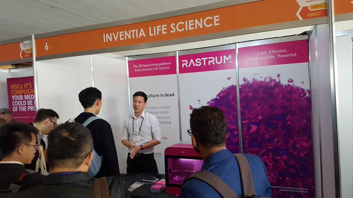 Come visit booth number 6 at <a href="/ApTermis/">TERMIS-AP + ABMC7 2019</a> Brisbane 2019 to learn more about #RASTRUM and high throughput 3D cell biology!