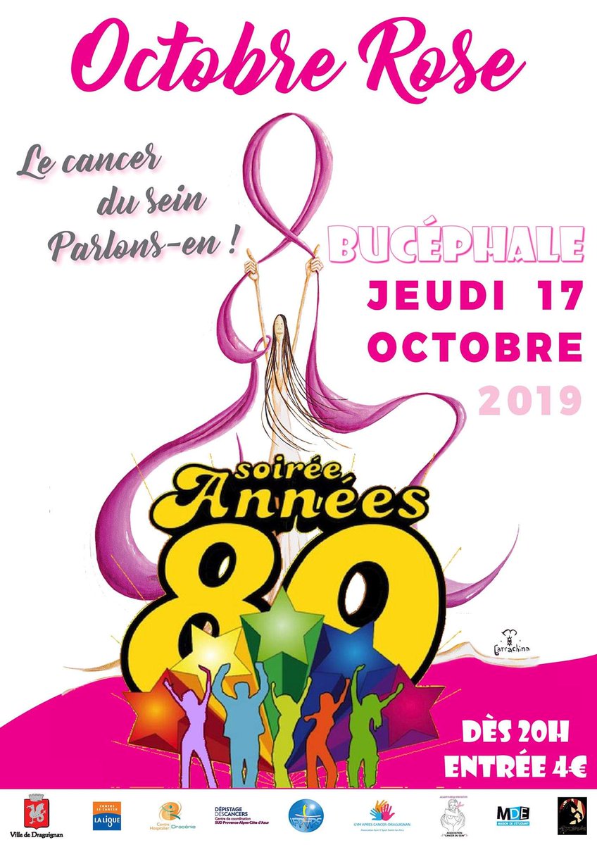 Bucephale83's tweet photo. Ce jeudi, luttons contre le cancer du sein 😍 Octobre Rose 😍 soirée Années 80 😍 https://t.co/p7pa479Rer