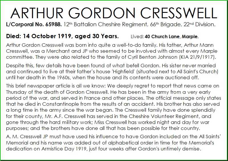 Marple WWI Timeline tweet media