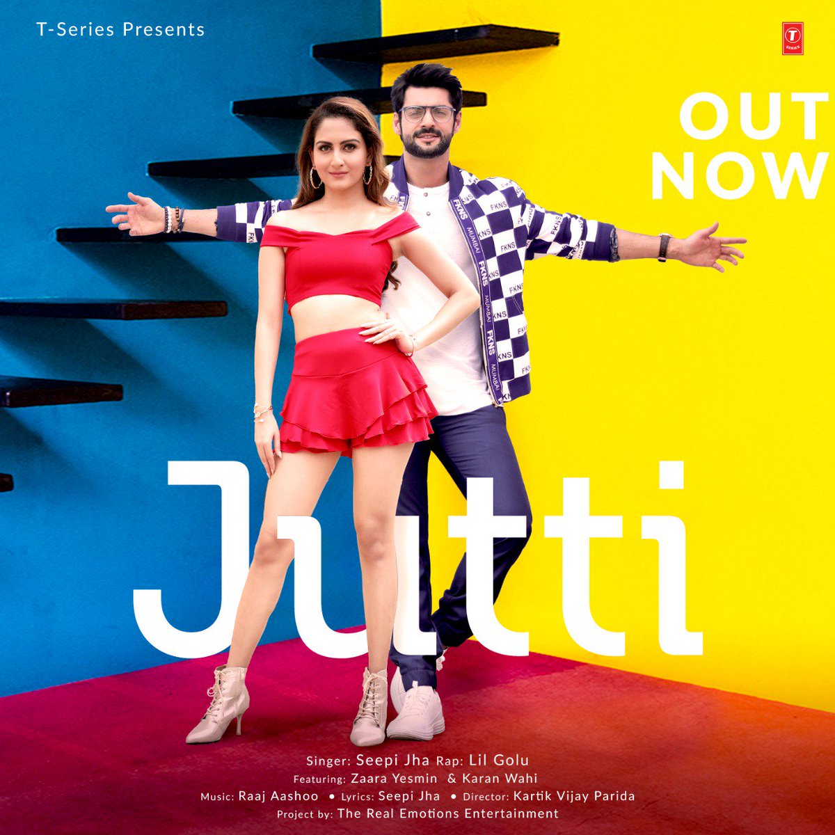 TSeries's tweet image. Entering Monday on an upbeat note! Girls and boys make a note, kabhi number nahi bhoolna! #Jutti out now: bit.ly/Jutti-VideoSong

@ItsBhushanKumar @karan009wahi @zaarayesmin @singerseepi @Iamlilgolu @raajmd @adityadevmusic @iamdopkartik #AkshayJain #TheRealEmotionsEntertainment