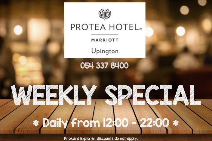 ByProtea's tweet photo. Weekly Special: Daily from 12:00-22:00.
*Crumbed chicken schnitzel* served with your choice of salad or fries, and cheese or mushroom sauce. R79
Takeaways available. ☎️ NOW: 054 337 8400 https://t.co/hIh0AHgcKY