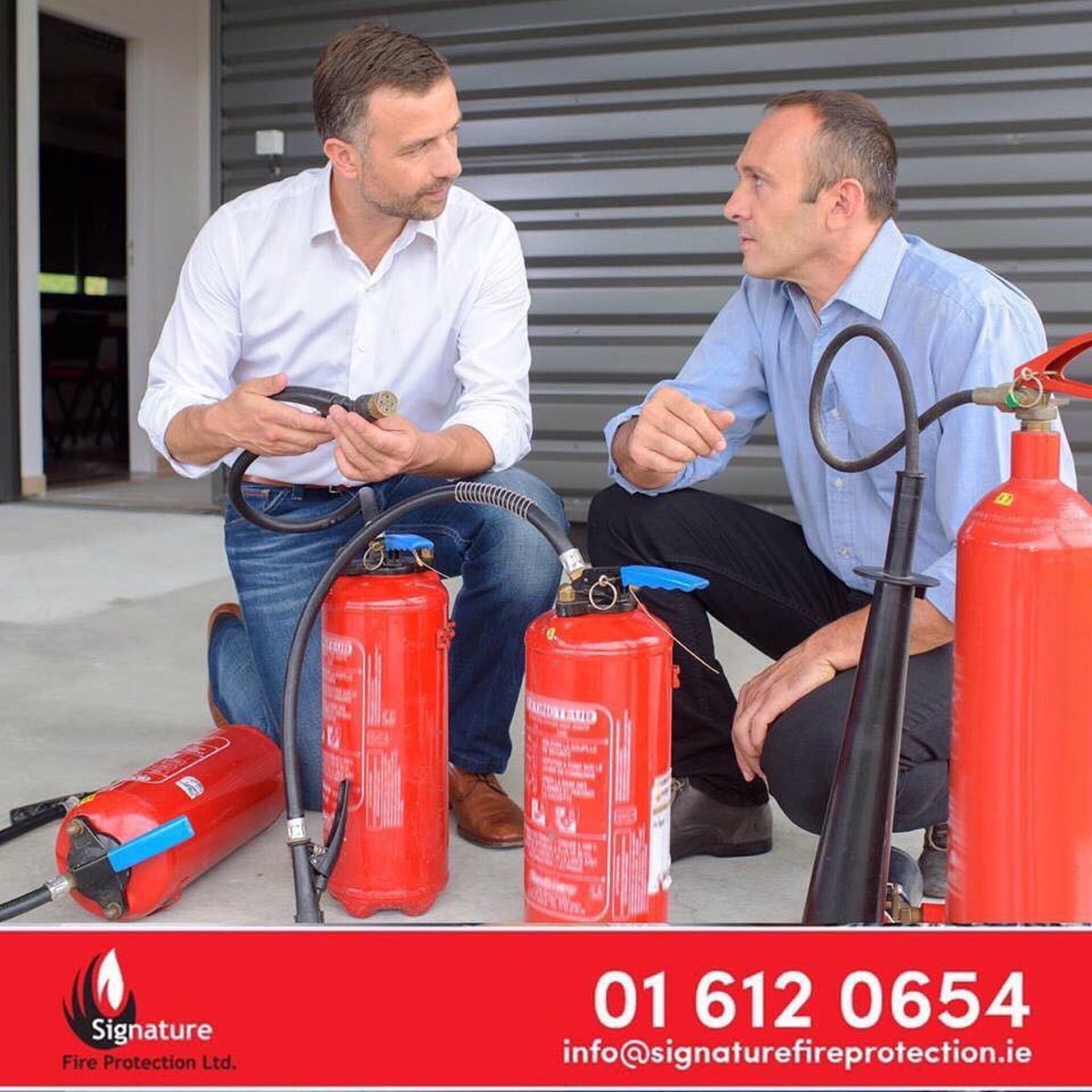 SignatureFire's tweet image. Do your employees know what to do if a fire broke out at your premises? We can offer a complete Fire Safety Training service 
#fireextinguisher #firesafety #fireprotection #signaturefireprotection #sitesurvey #calltoday #nationwideservices #maintenance #service #irishstandards