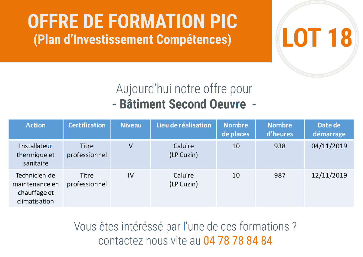 #1Jour1Offre

📢 Le GRETA Lyon Métropole vous propose des formations financées à 100% et rémunérées par le Pôle emploi !

🗓- A vos agendas -🗓

Suivez nos prochains posts :

- Lot 33 - Travail Métaux

- Lot 39 - Maintenance

- Lot 53 - Comptabilité/Ressources Humaines