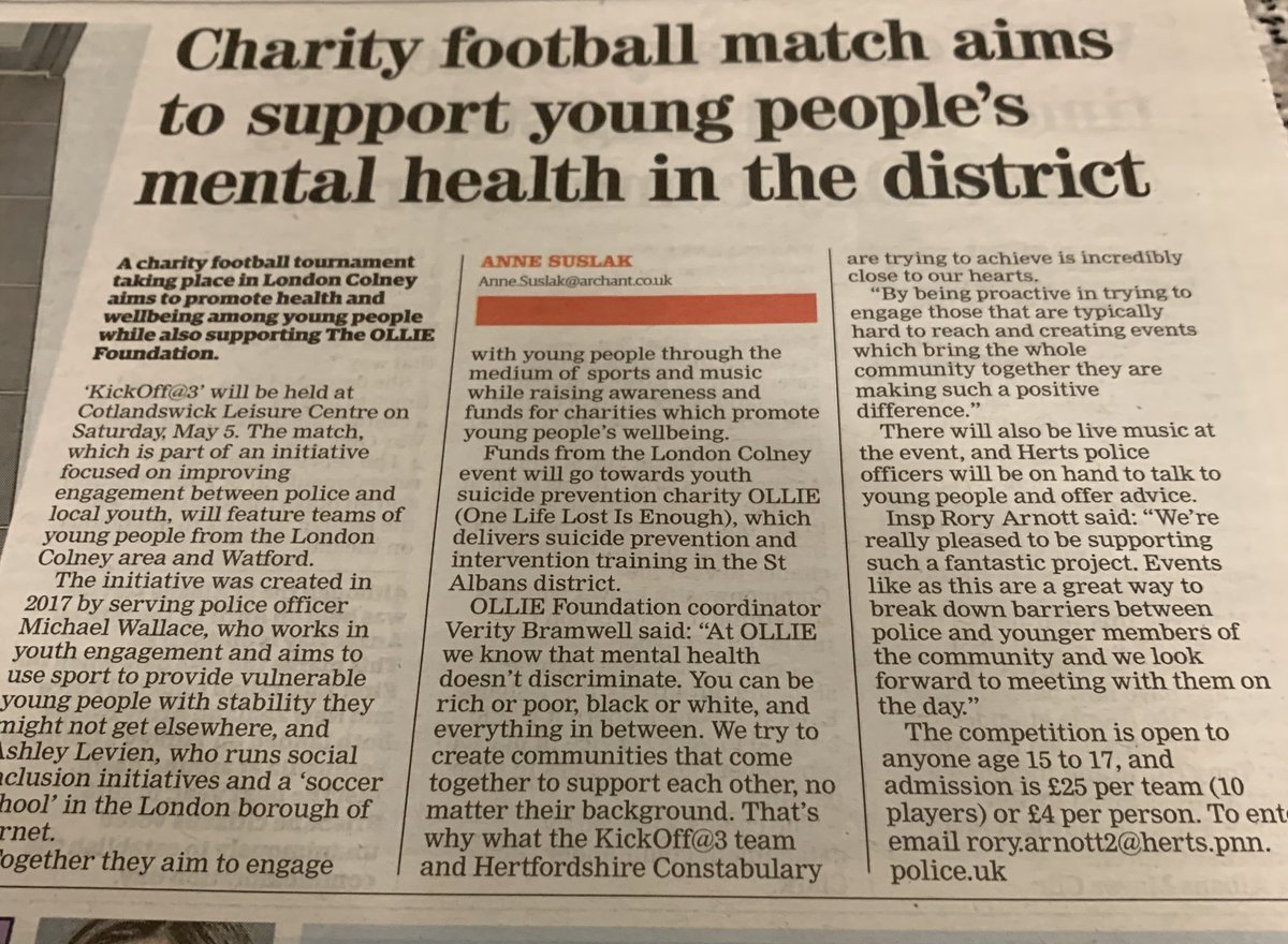 KickOffAt3's tweet photo. Having a positive #TrowBackMonday whilst remembering our 1st #Kickoffat3 National Award in 2017 winning the ‘Darren Campbell Sports Award’ at the Houses of Parliament whilst also our first ever newspaper feature in the @hertsad with @THE_OLLIE_FOUND.#WeBelieve #LeavingAlegacy https://t.co/YosZcFS9ak