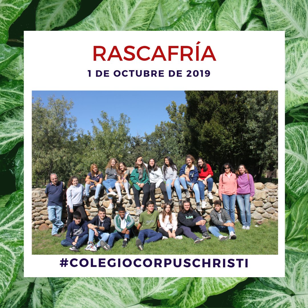 ColegioCorpus's tweet photo. 🤗Nuestra semana comienza con otro #LunesConSonrisaCorpus. ¡Mirad qué instantánea tan chula 📸 la de nuestra expedición de #ESO y #Bachillerato en #Rascafría🌿hace unos días! 📌No os perdáis la crónica completa de un día redondo en #BlogCorpusChristi ➡️https://t.co/ZQLS6VbQlf https://t.co/tdVdTrob4q