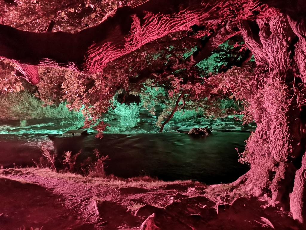 NickGriffinBU's tweet image. Took this last night at the Horseshoe Falls near Llangollen, lit up as part of commemoration of listing of nearby Pontcysyllte canal Aquaduct as a World Heritage site.