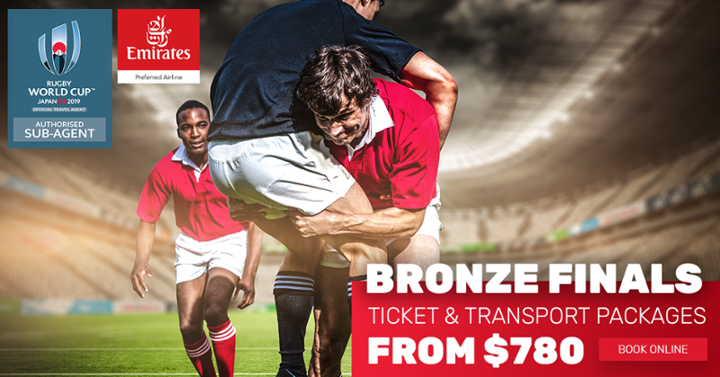 JTBAust's tweet photo. The Rugby World Cup Bronze Final™ in Tokyo is just a few weeks away! 🏉 Catch the live action with our ticket and transport packages and while you're at it choose from hundreds of day tours on non-match days, using our day tour search tool: https://t.co/pVsPKgTeZ0 https://t.co/Gy71UbkKeW