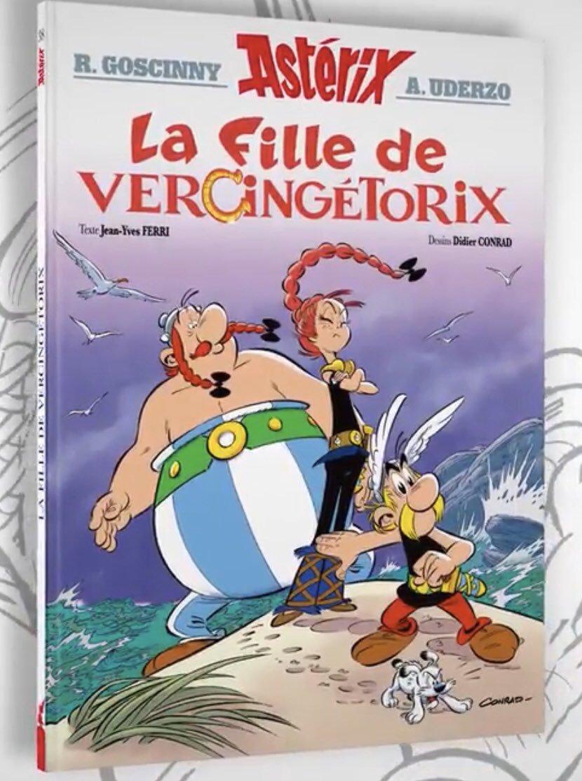 AsterixFanES's tweet photo. ¡Tenemos portada! Así es la cubierta de “La hija de Vercingétorix”, que saldrá a la venta este 24 de octubre. #Astérix https://t.co/8JDKyqtPxt