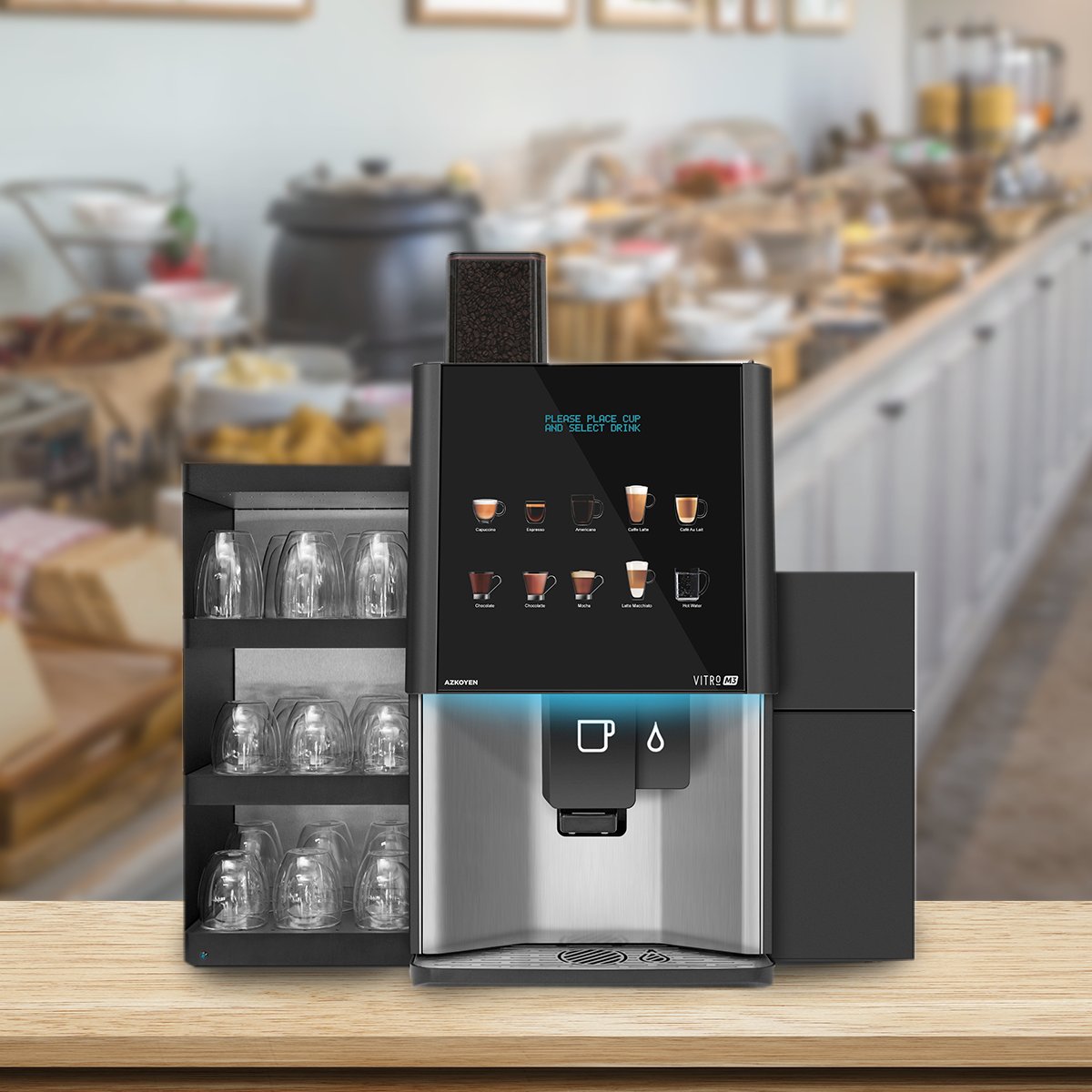 We have a machine for each area of a hotel.  Discover our Vitro range and Excel series in <a href="/HostMilano/">HostMilano</a> Pav 4 Stand P68. 
#VitroM3 #VitroS1 #Excel #hotels #Coffee