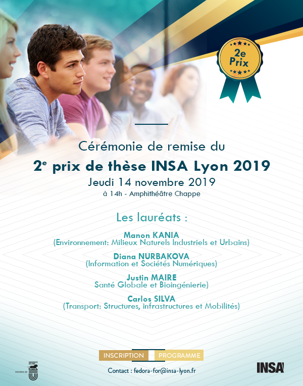 lirisDRIM's tweet photo. Félicitations à Dr Diana Nurbakova lauréat du prix de thèse INSA Lyon 2019. La cérémonie aura lieu à l'amphithéâtre Chappe (La Doua) le 14 Novembre 2019. @insadelyon @LIRISLyon @irixys https://t.co/6TmlFpPbdY