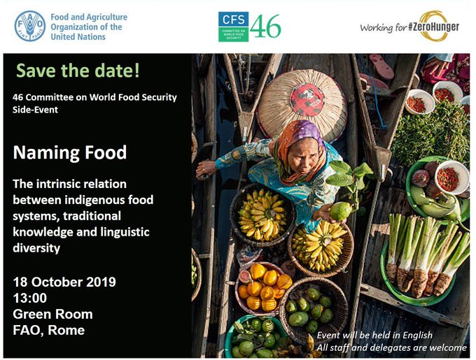 IWGIA's tweet image. 🗓️#Tomorrow - 18 October

We will, within the framework of the #CFS46, and in collaboration with #Indonesia, @aippnet
, @FAOIndigenous and @ifad
  host a side event to discuss the intrinsic relation between #IndigenousFoodSystems, #TraditionalKnowledge and #indigenouslanguages.
