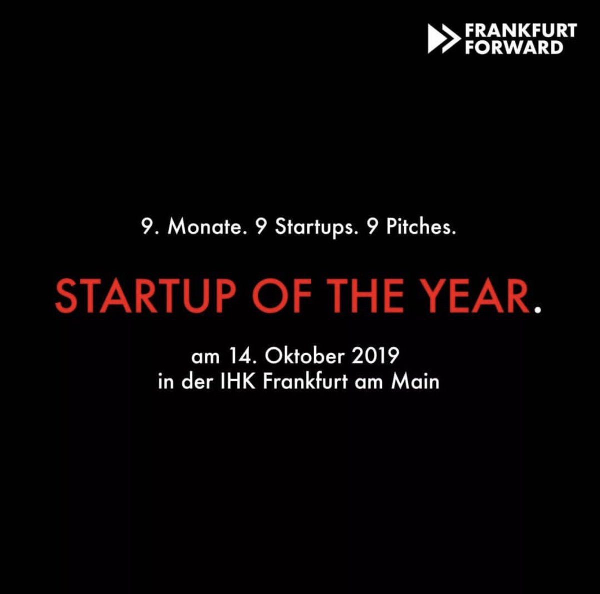 Es ist endlich so weit! 🎉 Die Wahl zum #startupoftheyear findet heute in der <a href="/IHK_FFM/">IHK Frankfurt am Main</a> statt. Wir freuen uns sehr zu der großartigen Auswahl an Startups zu gehören und <a href="/ingadotone/">inga. ❤️ for Talents!</a> zu pitchen.💡📣 #nextlevelhr #recruitingchatbots #activesourcing #socialrecruiting #hrtech