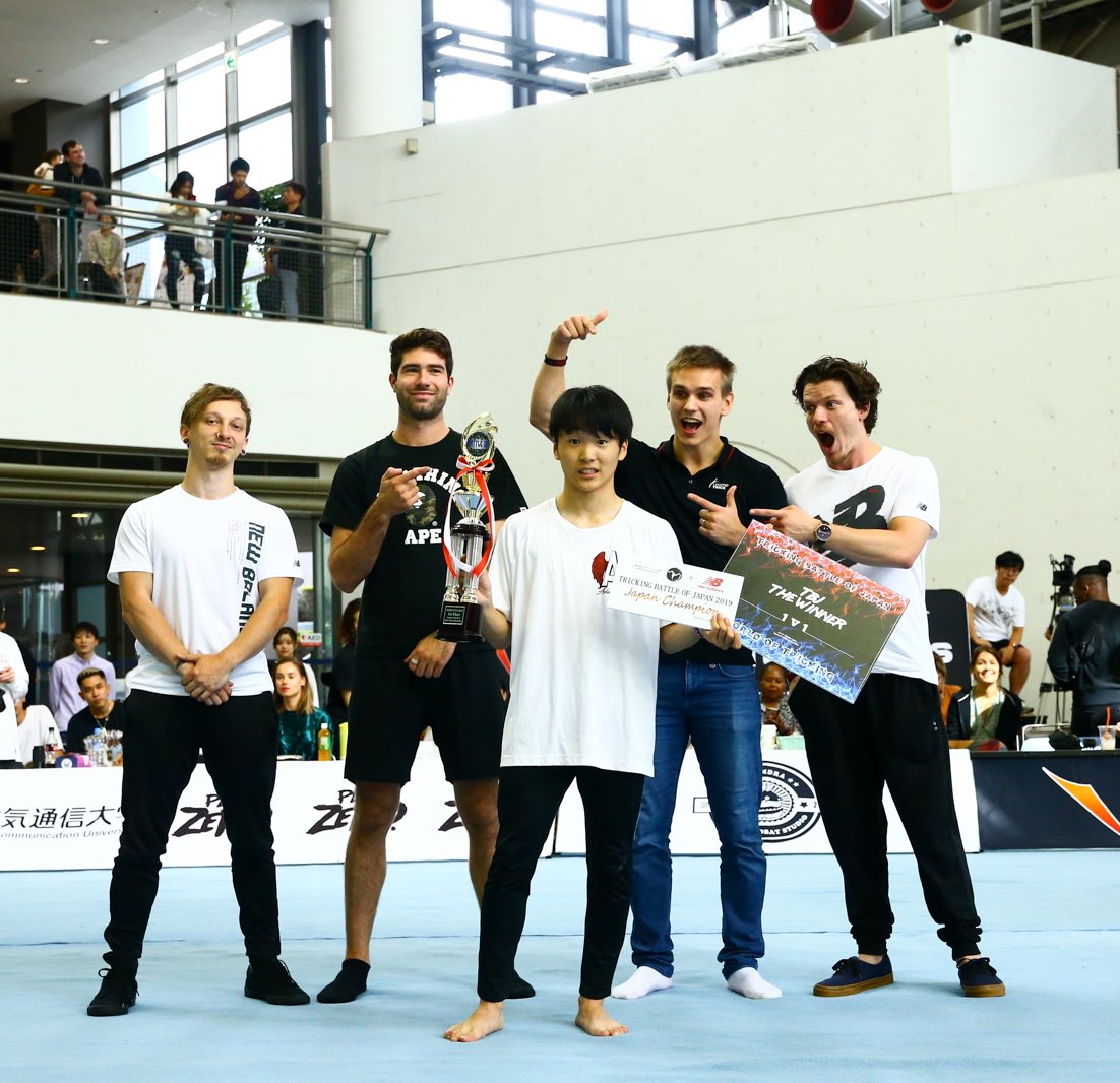tricking_jp's tweet photo. トリッキング世界大会
・
チャンピオン
ワールドオブトリッキング
岩本将成
・
トリッキングバトルオブジャパン
岩本将成
・
トリッキングバトルオブジャパン　
14歳以下
黒田蒼人
・
TBJxWOT ペア部門
榎本鷹大
貞末遙稀 https://t.co/VNuvbQ9G6E