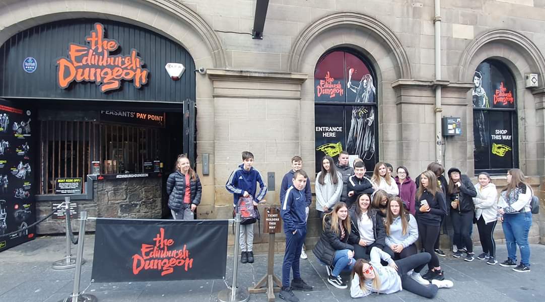 Edinburgh Dungeons trip today with some of our Seniors and Hyper cyber Youth Project 🤩 Glad to say we all survived!
