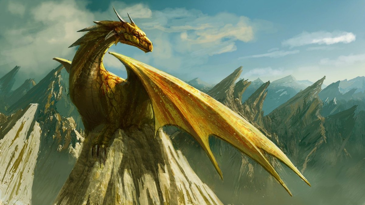 NacionRolera's tweet photo. "El poder tiene su propia belleza. Quizá la más bella combinación de potencia y gracia entre las criaturas mortales de Toril sea la de un dragon."

«Tomo del #Dragón», #Sammaster

#YellowDragon #ReinosOlvidados #ForgottenRealms https://t.co/2kcXN2FvKm