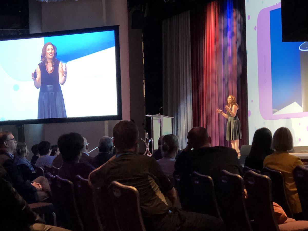 ajimbrey's tweet photo. Words of wisdom and humor on marketing, tech, women in business and of course how it ties to the changing transportation industry. So thankful to see Randi Zuckerberg at #APTAtransform19 @transloc marketing loves this session! https://t.co/wOoVhiu5gm