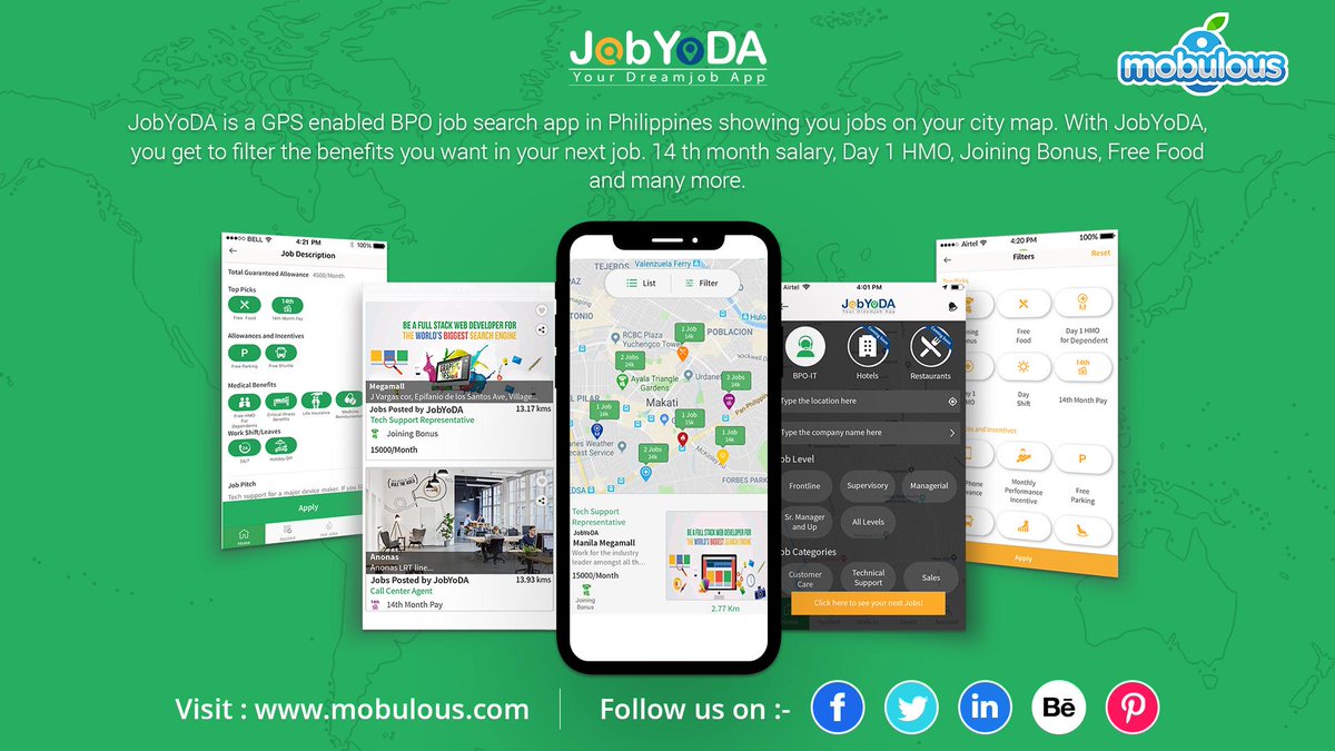 mobuloustech's tweet image. Jobyoda – a BPO Search Job App is Now Live tiny.cc/tbi8dz #mobulous #app_development_company #new_app_launch