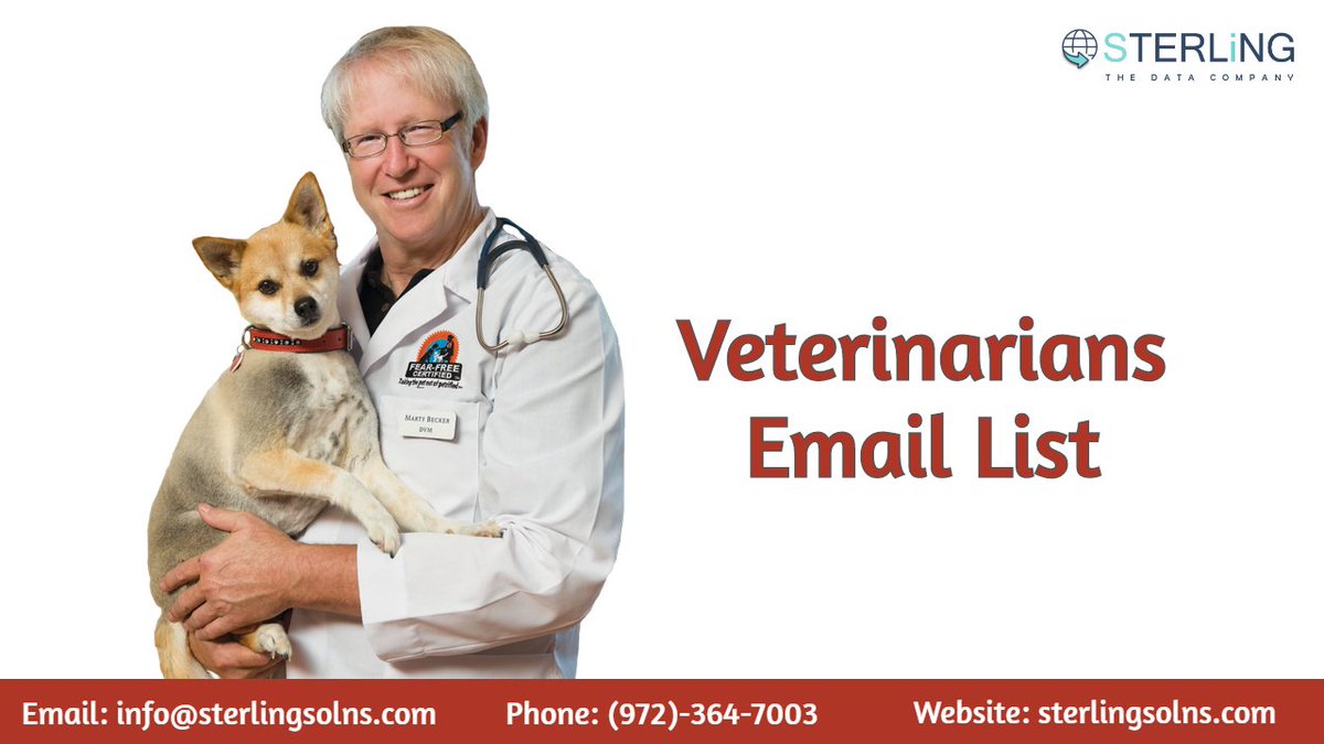 Raise your sales to 50% more in healthcare B2B marketing through our verified Veterinarian's Email List. For more details contact us!

#Veterinarian #B2B #Database