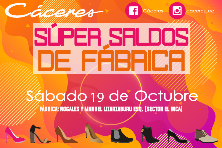 Caceres_ec's tweet photo. Nos comprometemos con el desarrollo del Ecuador. Cáceres, con pasos firmes hacia un mejor futuro! Visítanos en todos nuestros locales y en nuestra Gran Venta de Saldos de Fábrica este Sábado 19 de Octubre. https://t.co/2XMNeLguXw