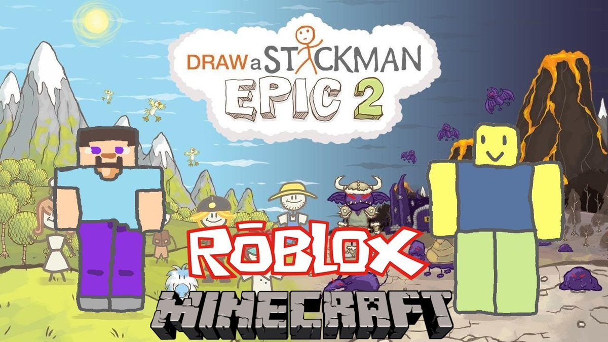 Pcgame On Twitter Minecraft Vs Roblox Draw A Stickman Epic 2 Gameplay Steve Save Noob Best Friend Forever Guideaz Link Https T Co Dvm0w7mmps Android Bestfriendforever Bulmacalioyun Cocuk Cocukoyunu Drawastickman Drawastickmanepic2 - draw game roblox