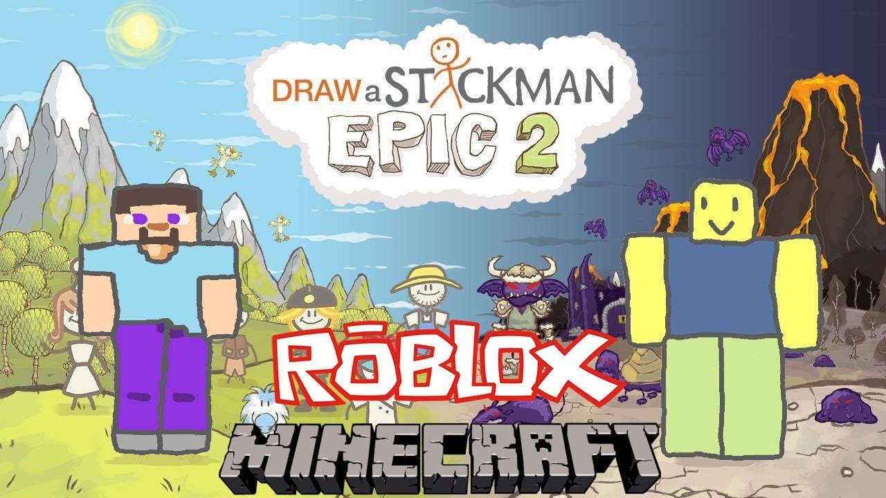 Pcgame On Twitter Minecraft Vs Roblox Draw A Stickman Epic 2 Gameplay Steve Save Noob Best Friend Forever Guideaz Link Https T Co Dvm0w7mmps Android Bestfriendforever Bulmacalioyun Cocuk Cocukoyunu Drawastickman Drawastickmanepic2 - minecraft vs roblox