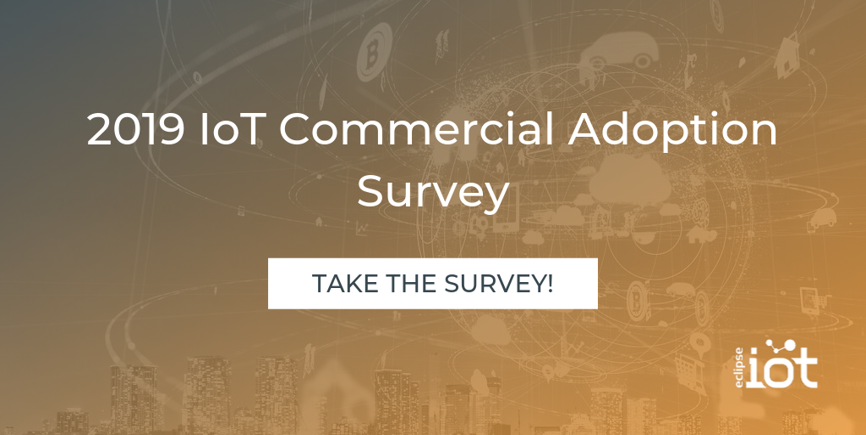 AnitaBunk's tweet photo. Share your experience with implementing commercial #IoT solutions in the 2019 IoT Commercial Adoption Survey! 📝 It runs until October 28, so be sure to complete it today: https://t.co/TYCQ4TtPZ7 https://t.co/nRJzp9Li8W