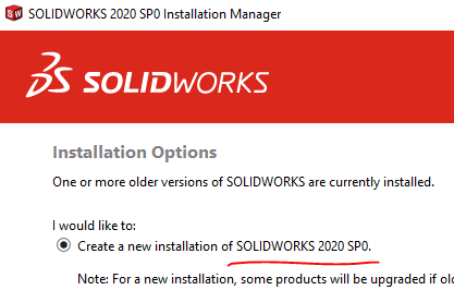 3DCADToby's tweet photo. SW2020 SP0 posted last week - getting ready to install it now! https://t.co/54ALhE9urE