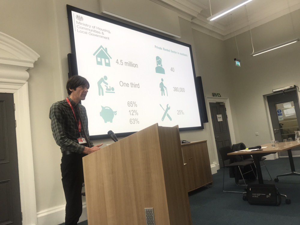 The_CIEH's tweet photo. Mark Nicholas provides an update on @mhclg private rented Sector housing reforms - #NetworkConference 🏡
#Housing #CIEHHousing #CIEHEvents https://t.co/JHcnX1xpsU