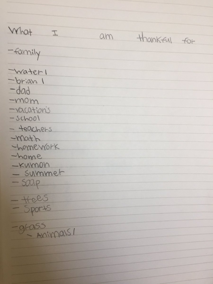 wonder_inquiry's tweet photo. Have you ever written a list for what you’re thankful for? It’s a great practice to get into. Happy Thanksgiving everyone. Hope you enjoy time with friends and family.
#yrdsb #listwriting #thankfullist #Thanksgiving #grade1and2 #literacy #grateful https://t.co/sxUuqwITp1