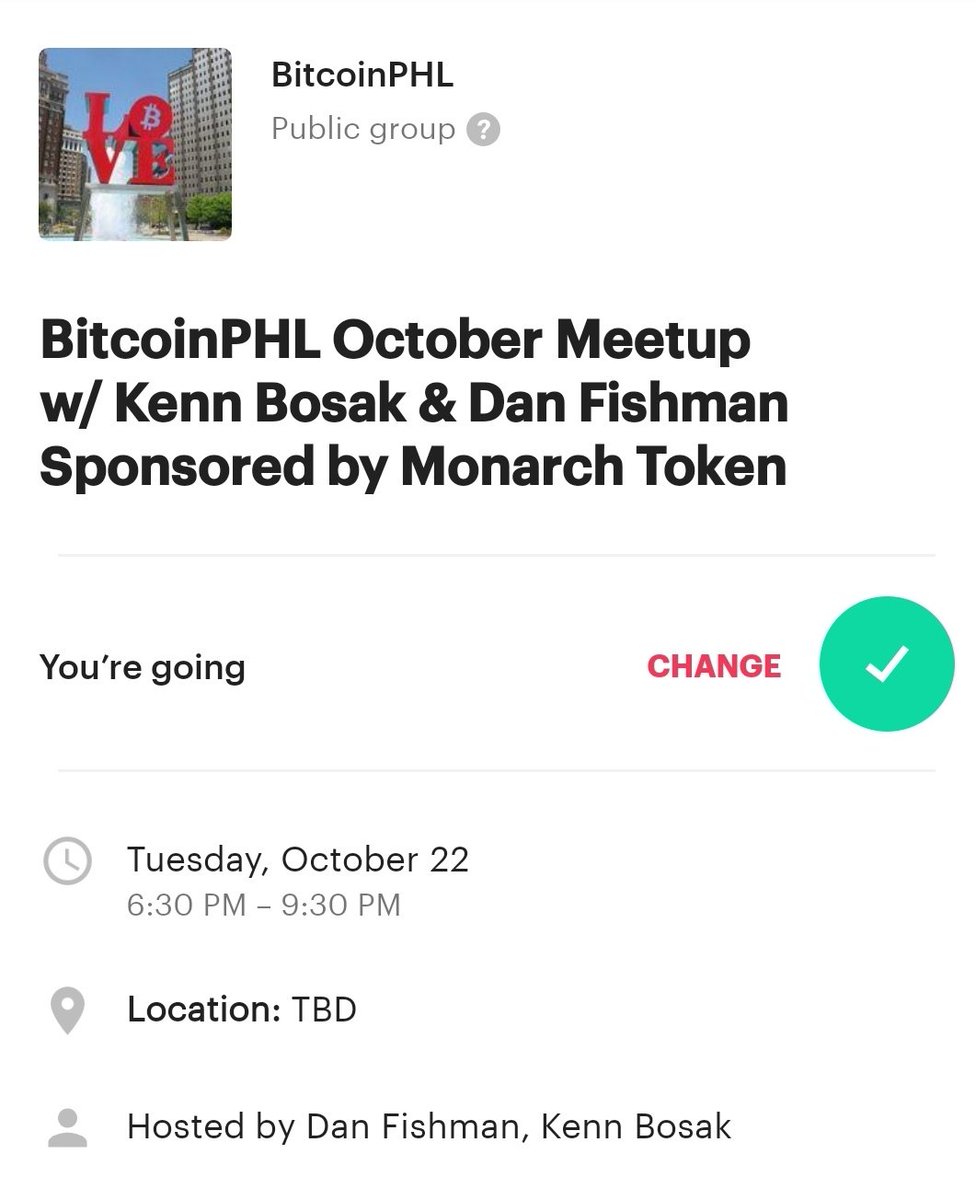 KennethBosak's tweet photo. My @Meetup has almost 600 members, thanks to @Monarchtoken for the support.
Meetup: How to Set up & Use* @Monarchtoken wallet & #MonarchPay
RSVP: https://t.co/p12OBGetjn
October 22nd @ 6:30 pm est
Hosted by @ubermeta (Dan Fiahman)
Cc
@CryptoBhatt
@RobertBeadles https://t.co/K0xfmiYEj8