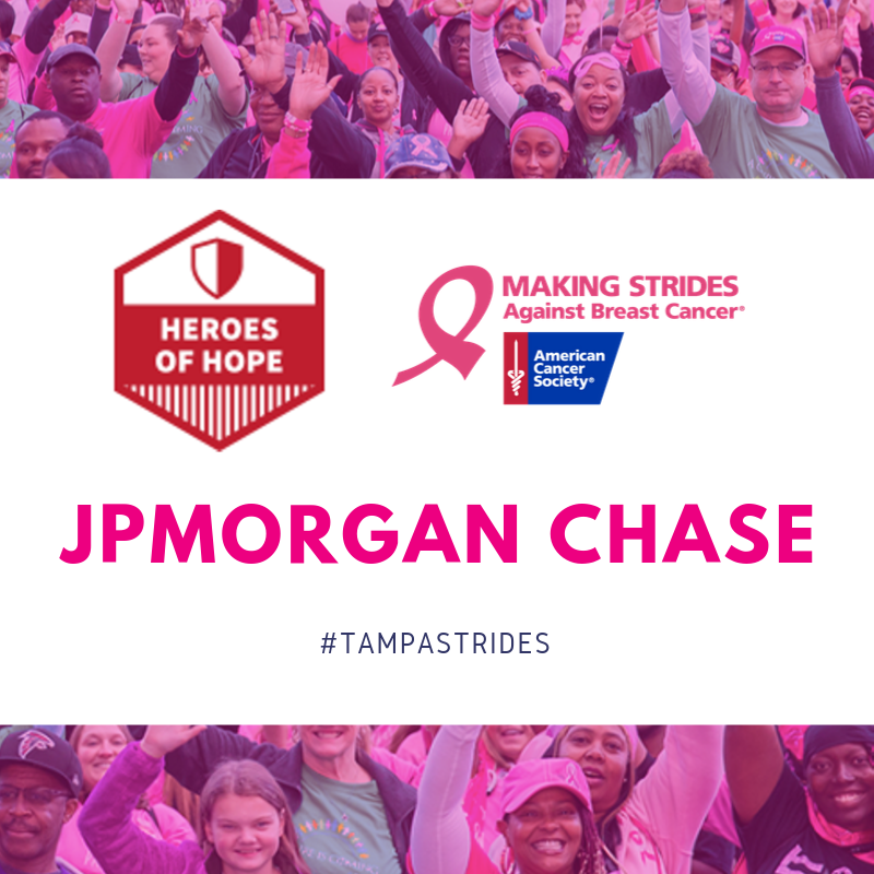 TampaStrides's tweet photo. JPMorgan Chase has FUNdraised $15,870 to fight breast cancer! #HerosOfHope #TampaStrides https://t.co/PGr3tNw0OF